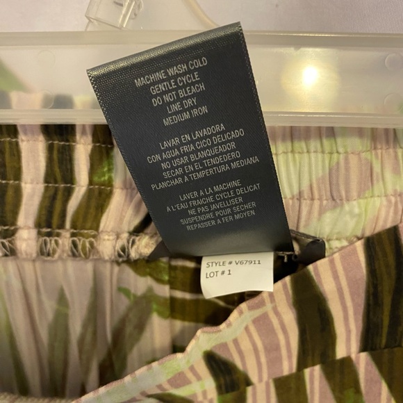 Vince Camuto Swim Cover-up Palazzo Pants; Green Multi pattern, Size XS - Picture 11 of 14